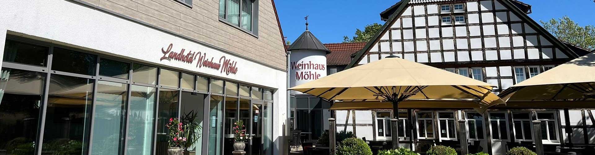 Au&szlig;enansicht Hotel Weinhaus M&ouml;hle und Restaurant Esszimmer